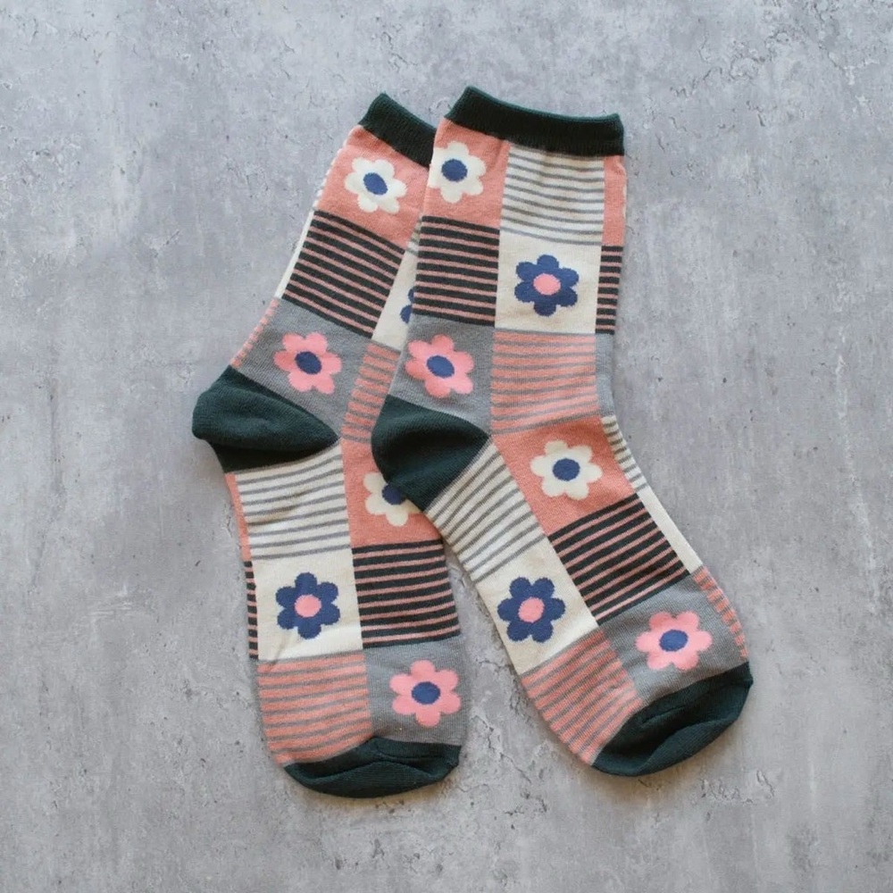 Tiepology Daisy Multi Striped Socks